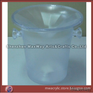 Crystal round wholesale perspex ice bucket/container